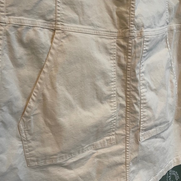 Toad & Co Earthworks Organic Cotton Blend Overall Jumper Dress Cream Khaki XL - Picture 4 of 9